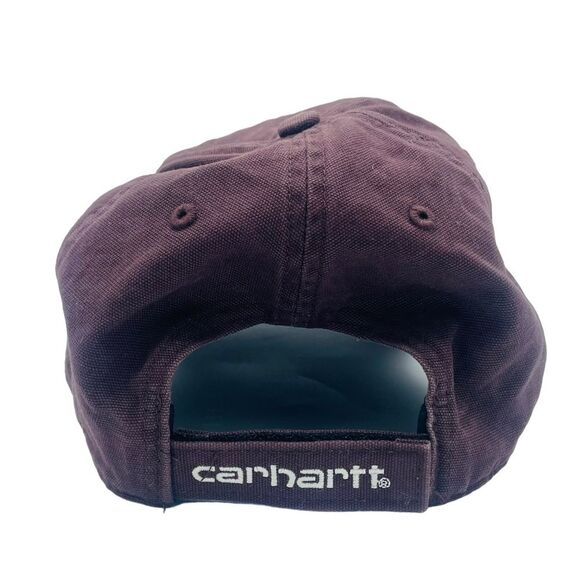 Maroon Brown Carhartt Force Cotton Canvas Texas State Patch Hat Cap - Picture 4 of 6